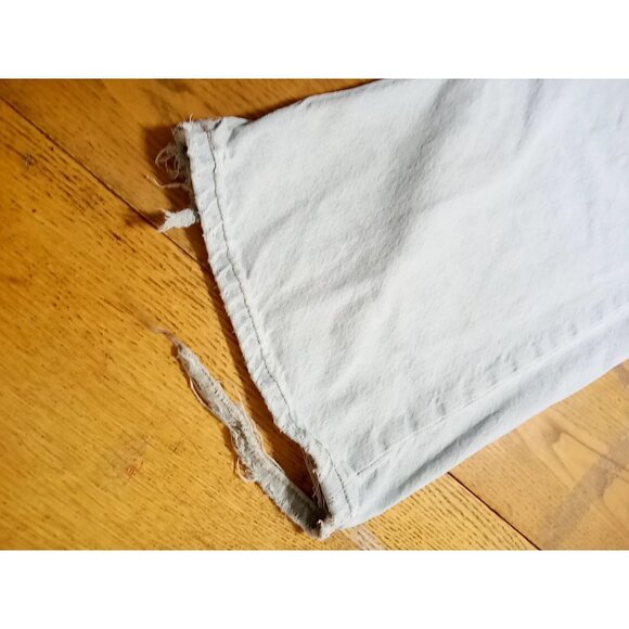 WE THE FREE Jeans Womens 24 BLUE Preowned Summer Denim DISTRESSED FLARED FLARE ? - Picture 9 of 16